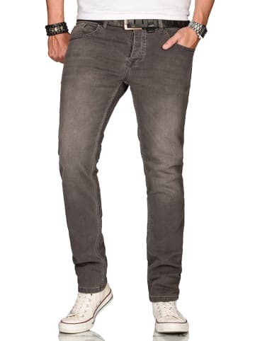 Alessandro Salvarini Jeans A. Salvarini Herren Jeans Blau Multi AS080-AS086 in Grau