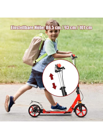 COSTWAY Cityroller Tretroller in Rot