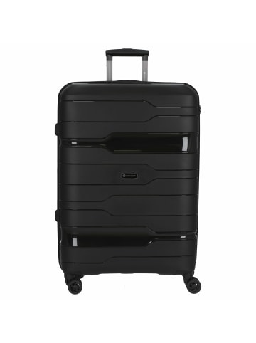 Check.In Memphis - 4-Rollen-Trolley 76 cm (blau) in schwarz