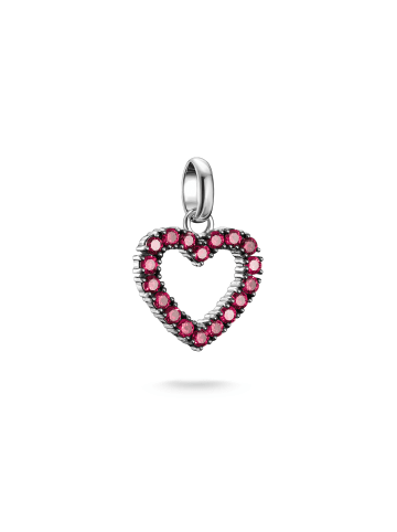 Thomas Sabo Charm-Anhänger in silber, rot
