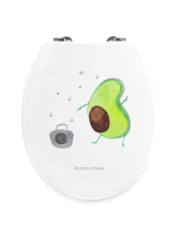 Mr. & Mrs. Panda WC Brille Avocado Tanzen ohne Spruch in Weiß