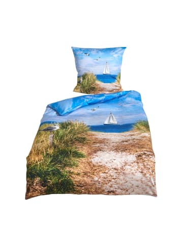 Traumschlaf Bettwäsche Segelboot in blau