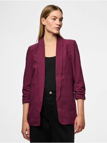 Pieces Blazer in Grape Wine