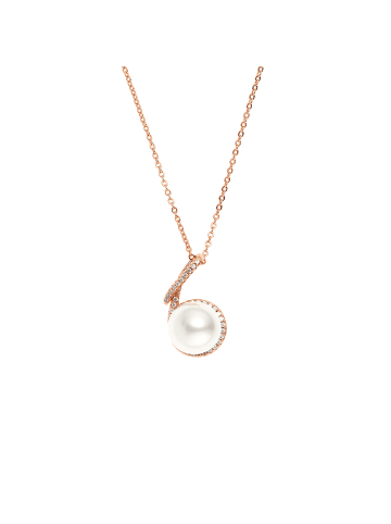 Steel_Art Halskette Damen mit Anhänger Fiona rose goldfarben in rosegoldfarben