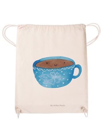 Mr. & Mrs. Panda Jutebeutel Kaffee Tasse ohne Spruch in Creme