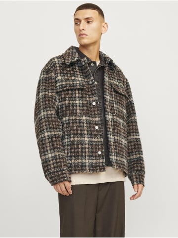 Jack & Jones Gefütterte Jacke in Chocolate Brown