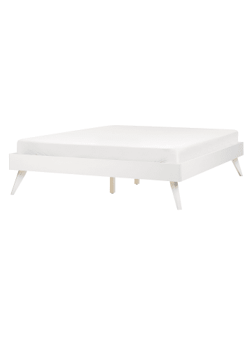 Beliani Doppelbett BERRIC in Weiß - (W) 148 x (H) 38 x (L) 202 cm