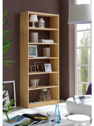 TICAA Standregal Bücherregal H214 cm in Natur