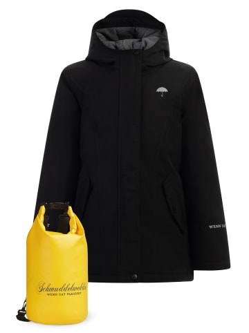 Schmuddelwedda Anorak + Tagesrucksack - Set in Schwarz