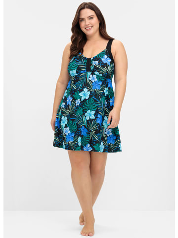sheego Badekleid in tiefblau-bedruckt