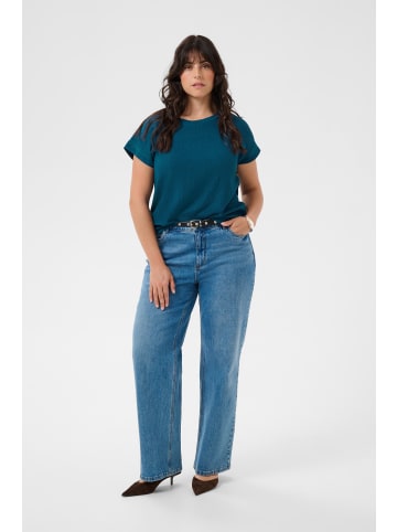 KAFFE curve Bluse kurzarm KCkristin Regular fit in Legion Blue