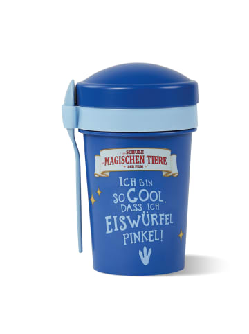 Stoneline Die Schule der Magischen Tiere Müslibecher To Go | 540 ml | rPET in Blau