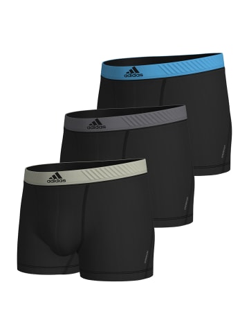 adidas Trunk Aeroready in black body w col elastics