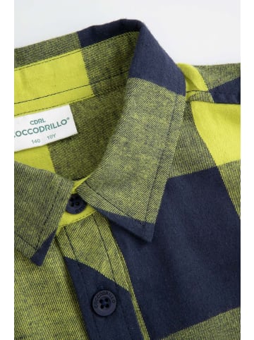 Coccodrillo Langärmliges kariertes Hemd in olivgrün