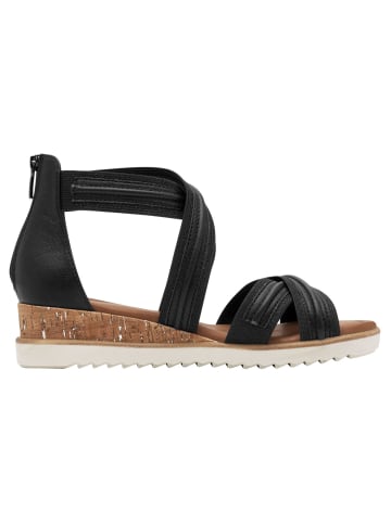 Tamaris Sandalette in BLACK METALLIC