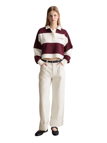 Marc O'Polo DENIM Rugby-Sweatshirt relaxed in Dark Red