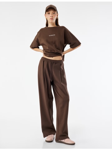 KOTON SWEAT BOTTOMS in Braun