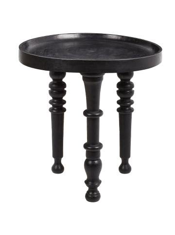 Beliani Beistelltisch LEETON in Schwarz - (W) 52 x (H) 53 x (L) 52 cm