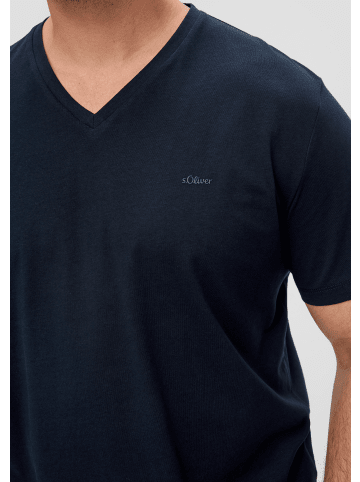 s.Oliver T-Shirt kurzarm in Blau