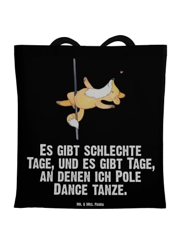 Mr. & Mrs. Panda Tragetasche Fuchs Poledance mit Spruch in Schwarz