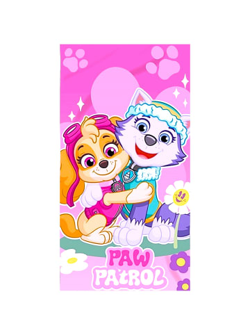 Paw Patrol Strand-/Badetuch Paw Patrol Skye & Everest - (L) 140 cm x (B) 70 cm in Rosa