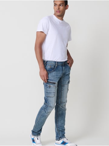KOROSHI Workwear-Jeans im Regular Fit in blau