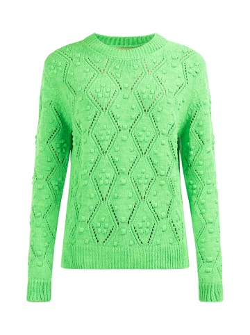 myMo Damen Strick Pullover in GRÜN