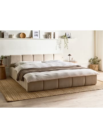 Beliani Doppelbett ORVILLE in Beige - (W) 208 x (H) 75 x (L) 230 cm