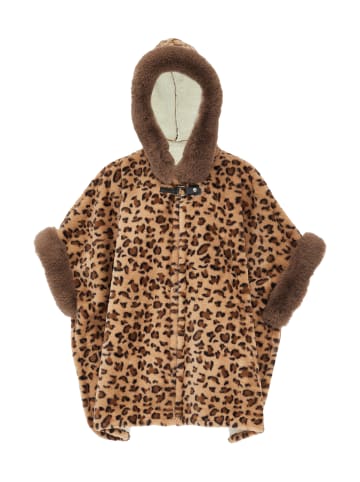 Usha Poncho in Braun