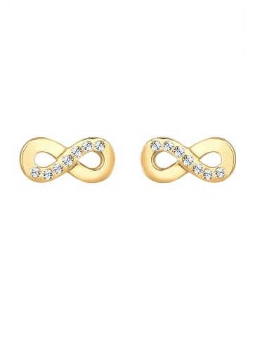 Elli Ohrringe 925 Sterling Silber Infinity in Gold