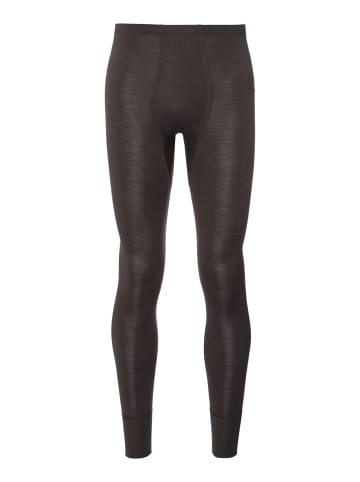 Hanro Lange Unterhose Woolen Silk in earthy ink