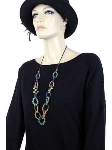 collezione alessandro Lange Kette " Boho " in grün