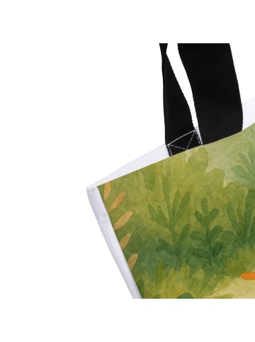 Mr. & Mrs. Panda Tote Bag Beste Freunde Zitrone Design ohne Spruch in Weiß