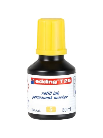 edding Nachfülltinte edding T 25 für edding Permanentmarker 30ml gelb