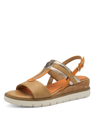 Marco Tozzi Keilsandaletten in Beige