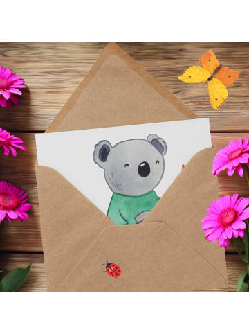 Mr. & Mrs. Panda faltkarte Gärtner Herz ohne Spruch in Weiß