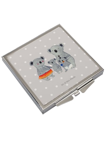 Mr. & Mrs. Panda Taschenspiegel Koala Familie ohne Spruch in Grau Pastell