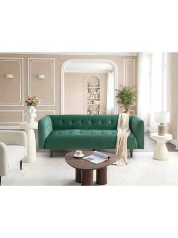 Beliani 3-Sitzer Sofa BYSKE in Grün/Braun - (W) 200 x (H) 73 x (L) 78 cm