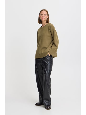 b. young BYOTARI JUMPER - loose fit in Military Olive