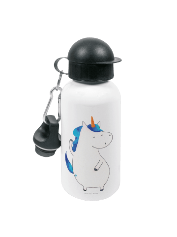 Mr. & Mrs. Panda Kindertrinkflasche Einhorn Mann ohne Spruch in Weiß