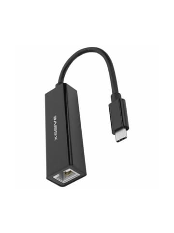 COFI 1453 USB-C zu Ethernet Adapter 1000 Mbit/s Ethernet-Netzwerk in Schwarz