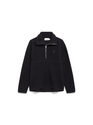 armedangels Fleecepullover Haarleenaa in schwarz