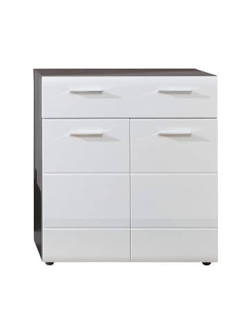 ebuy24 Schuhschrank LineGD Silber 80 x 35 cm