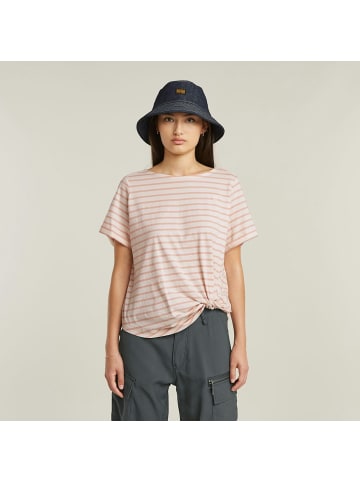 G-Star Raw T-Shirt in lt chalk-liquid pink stripe