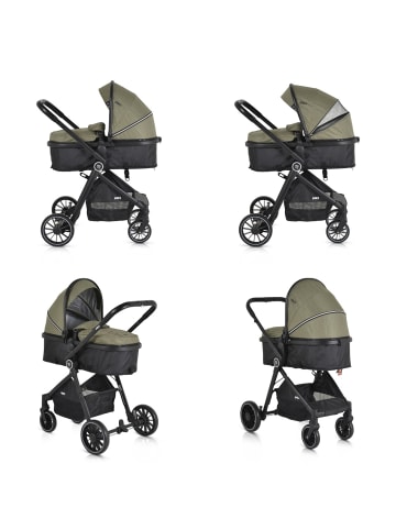 Moni Kinderwagen 2 in 1 Rio 22 kg in grün