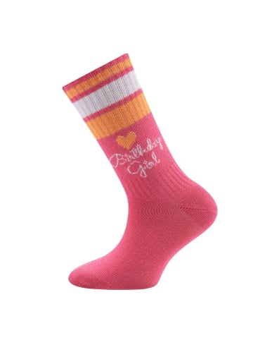 ewers Socken Birthday Girl in sorbet pink