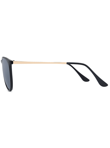 styleBREAKER Sonnenbrille in Schwarz / Grau getönt