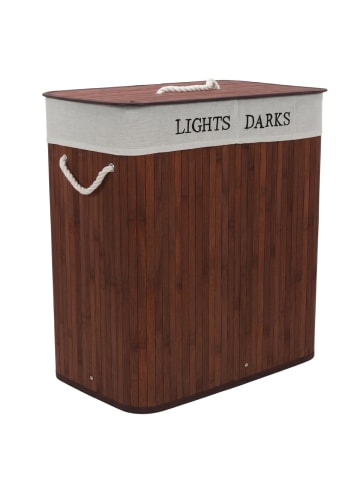 NUXIO Wäschekorb aus Bambus SVANA, 100 l in Braun, (B) 32 x (H) 60 x (L) 52 cm