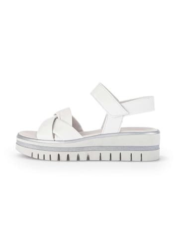 Gabor Plateau Sandalen in weiß