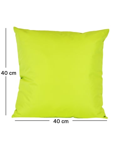 JACK 2er Set Outdoor Kissenhülle 40x40cm Uni in Limette